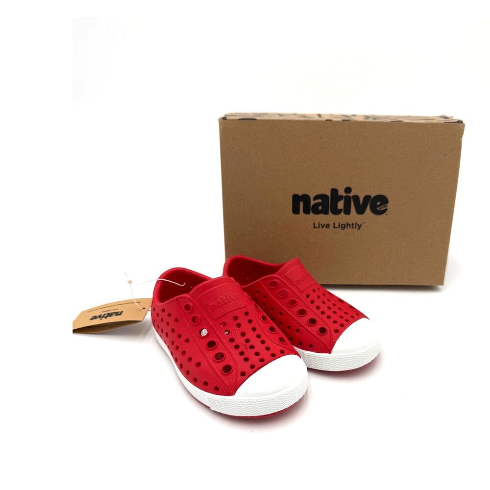 New! Native Jefferson Child Shoes - Torch Red - c5 (toddler 5)